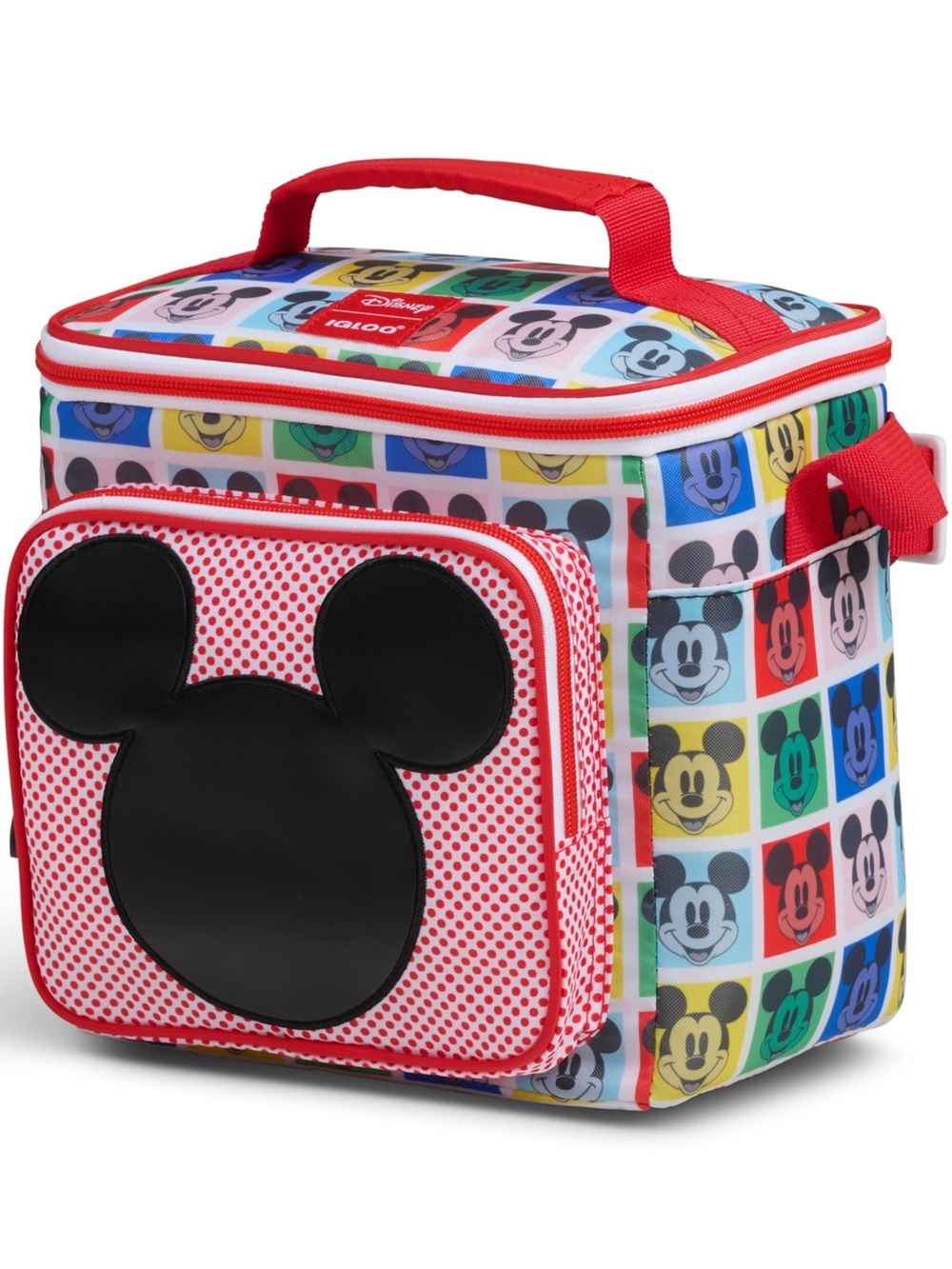 Disney Multicolor Mickey Mouse Red Accent Lunch Bag